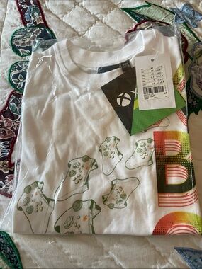 NWT XBox T Shirt  Tee Shirt with Green Controller Print Sz 4/5Y